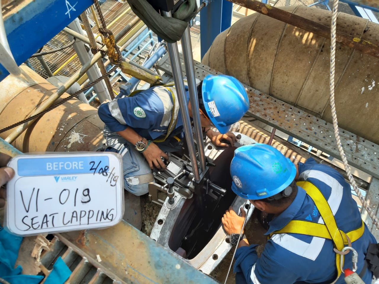 insitu valve process pada PT Varley Indonesia