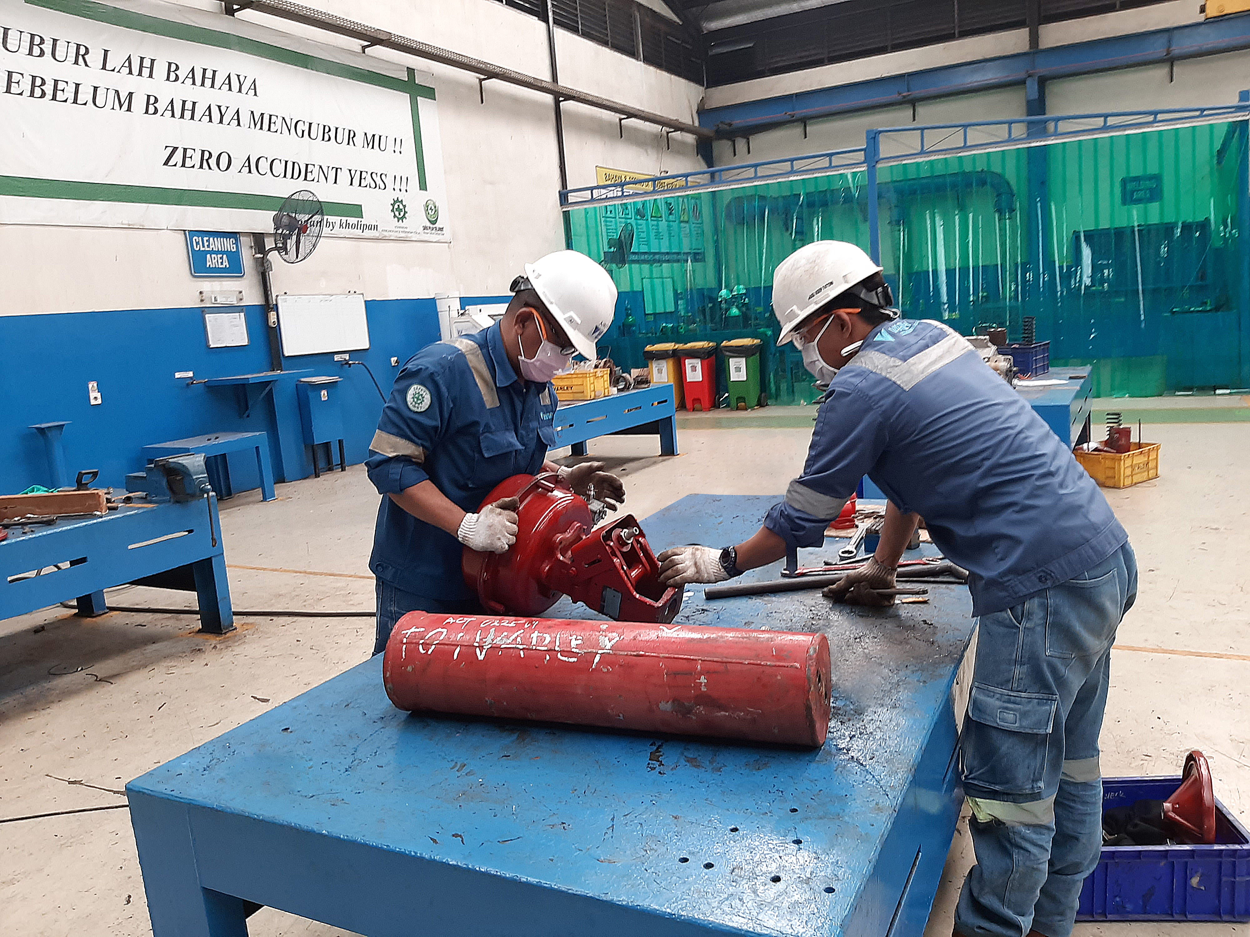 QC Quality Control Check valve process pada PT Varley Indonesia
